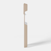 Moderne Simple Signature Script Calligraphy Beige iPhone Hoesje (Linkerkant)