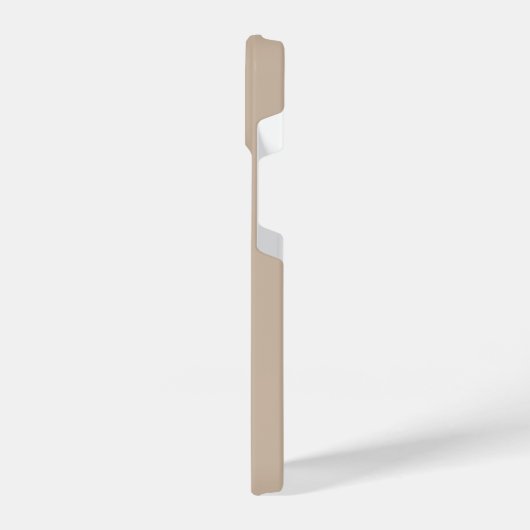 Moderne Simple Signature Script Calligraphy Beige iPhone Hoesje (Linkerkant)