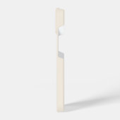 Moderne Simple Signature Script Calligraphy Cream iPhone Hoesje (Linkerkant)