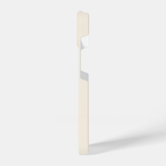 Moderne Simple Signature Script Calligraphy Cream iPhone Hoesje (Linkerkant)