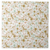 Moderne Simple Terrazzo White Gold-Tegel Tegeltje (Voorkant)