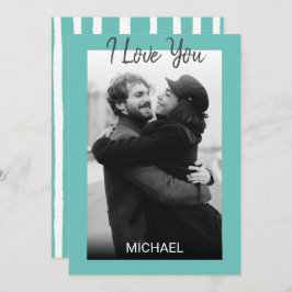 Moderne Simplistic Photo Valentijnsdag Feestdagenkaart