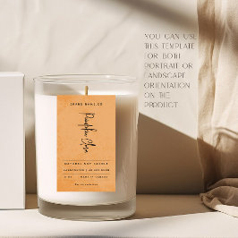 Moderne Sinaasappel Tangerine Landelijke Label