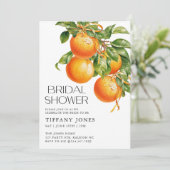 Moderne Sinaasappels  Citrus Bruidsmeisjesfeestje Kaart (Staand voorkant)