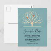 Moderne Sinaasappels in een grote boom Bewaar de d Briefkaart (Voorkant / Achterkant)