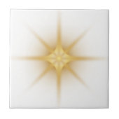 Moderne Single Gold Starburst Tegeltje (Voorkant)