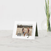 Moderne Single Photo Merry Christmas Feestdagen Kaart (Voorkant)