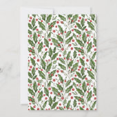 Moderne Single Photo Minimalist Christmas Kaart (Achterkant)