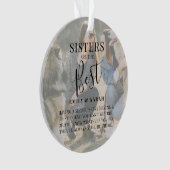Moderne 'SISTERS' zijn de beste kerstfoto Ornament (voorkant)