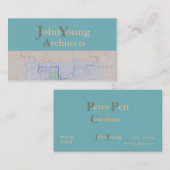 Moderne Site-overzicht bouwnijverheid > Visitekaar Visitekaartje (Voorkant / Achterkant)