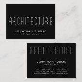 Moderne Sjabloon architectuur elegante architect t Visitekaartje (Voorkant / Achterkant)