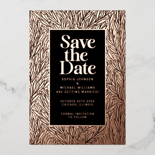 Moderne Sjabloon Bewerkbare foto opslaan (Voorkant)