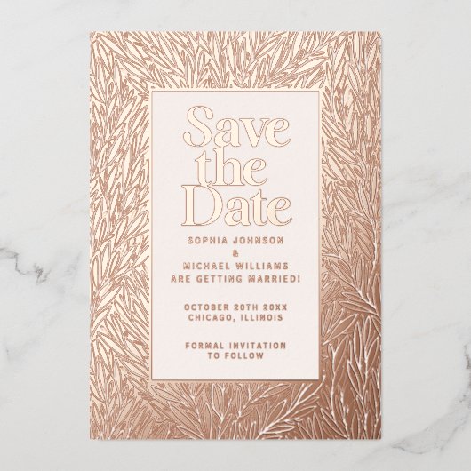 Moderne Sjabloon Bewerkbare foto opslaan (Voorkant)