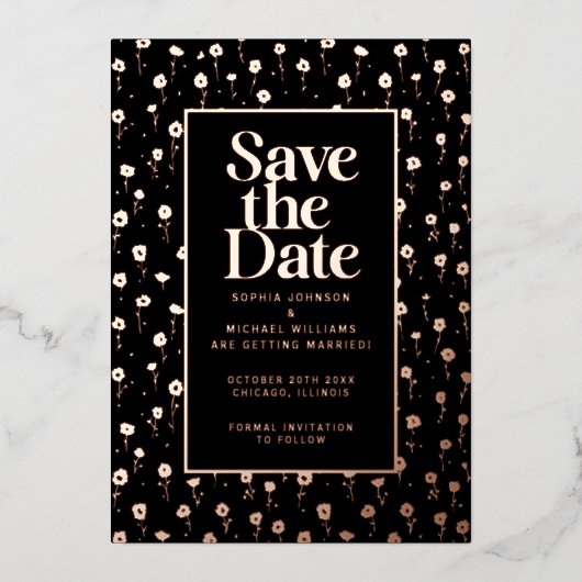 Moderne Sjabloon Bewerkbare foto opslaan (Voorkant)