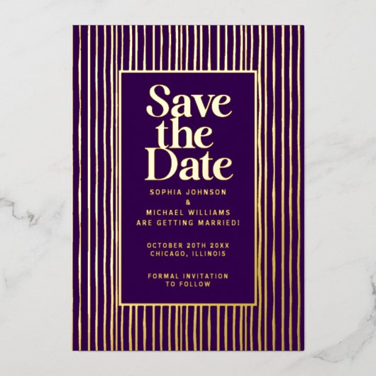 Moderne Sjabloon Bewerkbare foto opslaan (Voorkant)