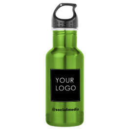 Moderne Sjabloon Business Company Logo Green Waterfles