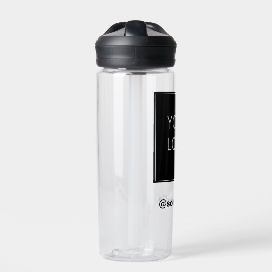 Moderne Sjabloon Business Company Logo Waterfles (Voorkant)