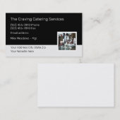 Moderne Sjabloon cateringdiensten Visitekaartje (Voorkant / Achterkant)