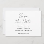 Moderne Sjabloon Eenvoudige zwart-wit kalligrafie (Voorkant)