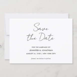 Moderne Sjabloon Eenvoudige zwart-wit kalligrafie