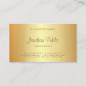 Moderne Sjabloon Elegant Goud Handgeschreven Monog Visitekaartje (Achterkant)