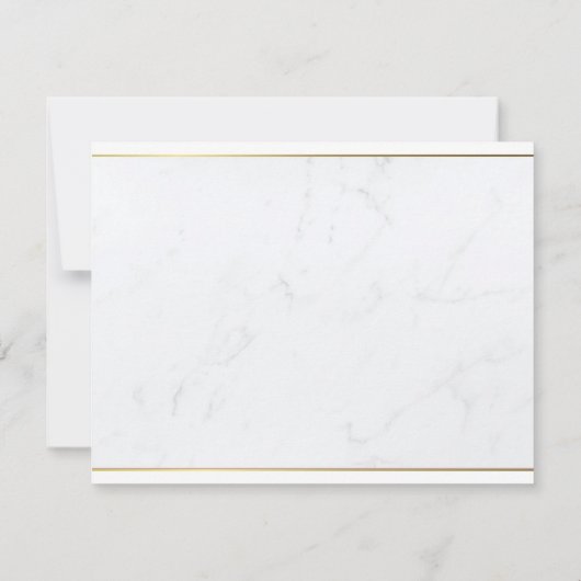 Moderne Sjabloon Elegant Gouden Hand Script Tekst (Achterkant)