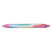 Moderne sjabloon Elegant Rood Roze Geel Blauw Blauwe Inkt Pen (Achterkant)