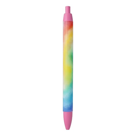 Moderne sjabloon Elegant Rood Roze Geel Blauw Blauwe Inkt Pen (Voorkant Verticaal)