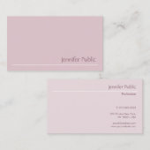 Moderne Sjabloon elegant Trendy Professional Chic Visitekaartje (Voorkant / Achterkant)