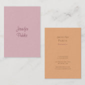 Moderne Sjabloon Elegante Handgeschreven Script Na Visitekaartje (Voorkant / Achterkant)