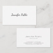 Moderne Sjabloon Handmatige weergave Eenvoudige we Visitekaartje (Voorkant / Achterkant)