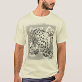 Moderne Sjabloon Lopard Hoofd Mannen Natuurlijke K T-shirt (Voorkant)