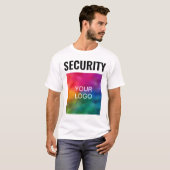 Moderne Sjabloon Mannen beveiligingspersoneel met  T-shirt (Voorkant volledig)