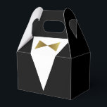 Moderne Sjabloon met dank voor You Black en Gold T Bedankdoosjes<br><div class="desc">Creëer uw eigen unieke tuxedo gunt vakjes voor een speciale gelegenheid gebruikend een eenvoudige DIY sjabloon die gemakkelijk met een elegant dank u bericht, naam of andere douanetekst kan worden gepersonaliseerd. De klasachtige kunst van Raphaela Wilson toont een modern stropdas van zwarte buik en goudboeg. Deze dankzeggingen zijn geweldige partijbenodigdheden...</div>