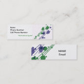 Moderne Sjabloon ontwerpprofielkaart Mini Visitekaartje (Voorkant / Achterkant)