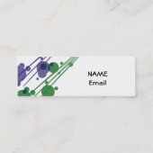 Moderne Sjabloon ontwerpprofielkaart Mini Visitekaartje (Achterkant)