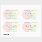 Moderne Sjabloon Pastel Product Verpakkingslabels Rechthoekige Sticker (Vel)