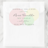 Moderne Sjabloon Pastel Product Verpakkingslabels Rechthoekige Sticker (Tas)