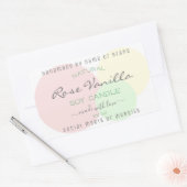 Moderne Sjabloon Pastel Product Verpakkingslabels Rechthoekige Sticker (Envelop)