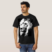 Moderne Sjabloon Pop Art Lion Face Elegant Mannen T-shirt (Voorkant volledig)