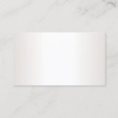 Moderne Sjabloon Professional Faux Silver Visitekaartje (Achterkant)