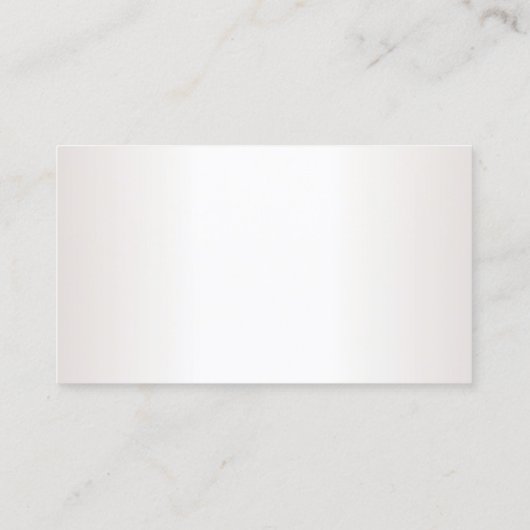 Moderne Sjabloon Professional Faux Silver Visitekaartje (Achterkant)