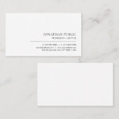 Moderne Sjabloon Professioneel Elegant Minimalisti Visitekaartje (Voorkant / Achterkant)