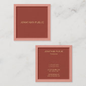 Moderne Sjabloon Professionele Elegant Design Luxe Vierkante Visitekaartje (Voorkant / Achterkant)