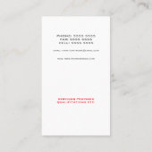 Moderne Sjabloon rode verf voor rolverf van verf Visitekaartje (Achterkant)