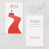 Moderne Sjabloon rode verf voor rolverf van verf Visitekaartje (Voorkant / Achterkant)