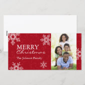 Moderne Sjabloon van de kerstfotokaart (Voorkant / Achterkant)