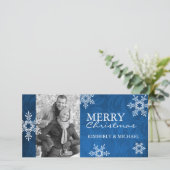Moderne Sjabloon van de kerstfotokaart (Staand voorkant)