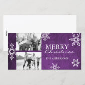 Moderne Sjabloon van de kerstfotokaart (Voorkant / Achterkant)