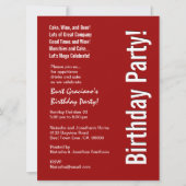 Moderne Sjabloon van de Partij van de Dagen Rood e Kaart (Voorkant)